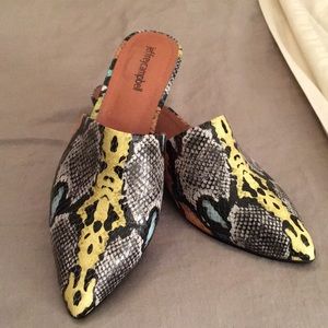Jeffrey Campbell Leather Mules